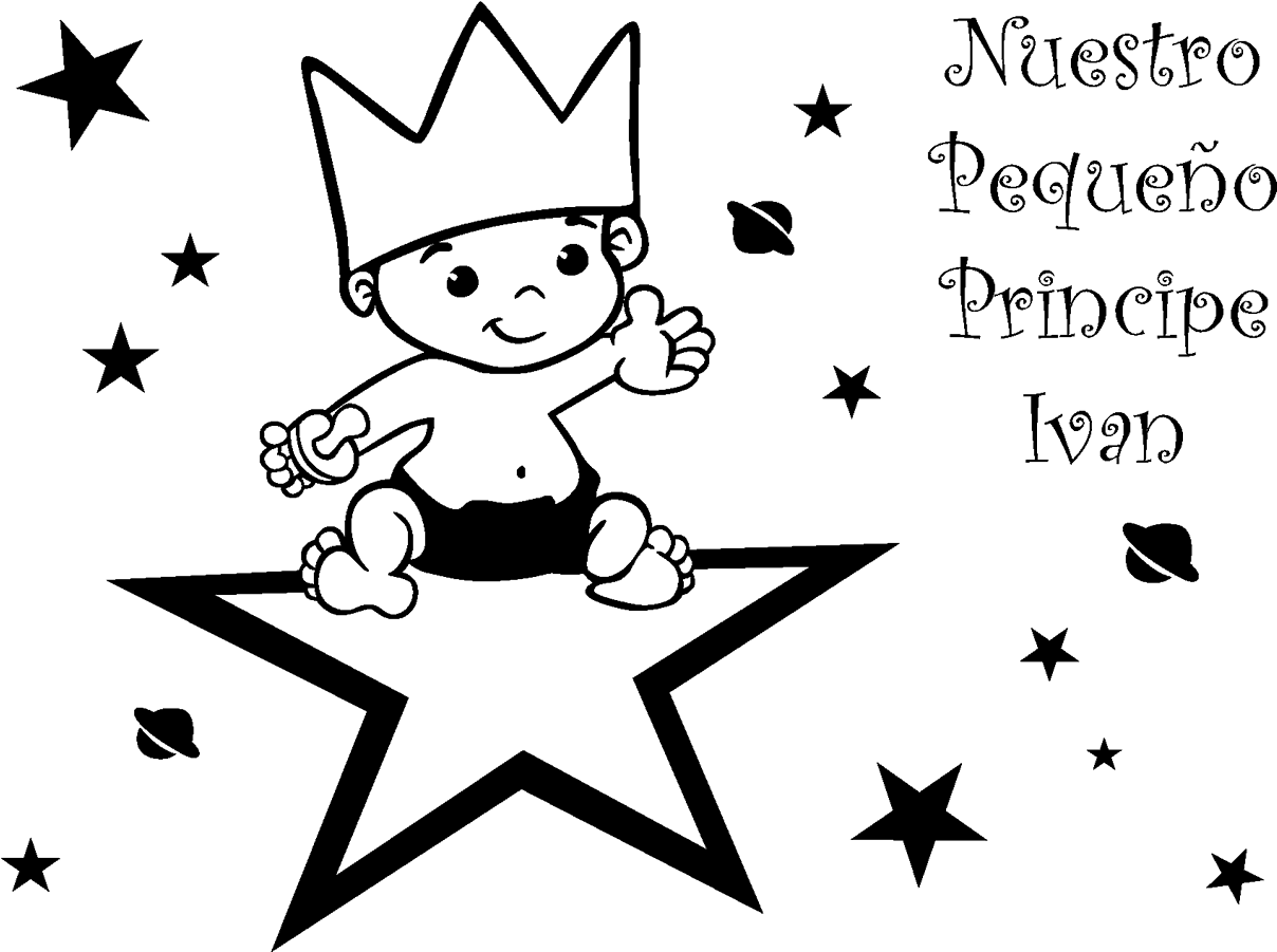 Vinilo El Principito Sobre Estrella V1033 - Kosher Or Halal Symbol (1300x1300), Png Download