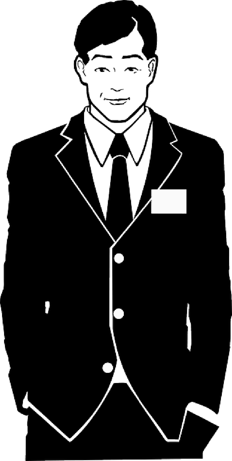Businessman - Suit Clipart Png (250x496), Png Download