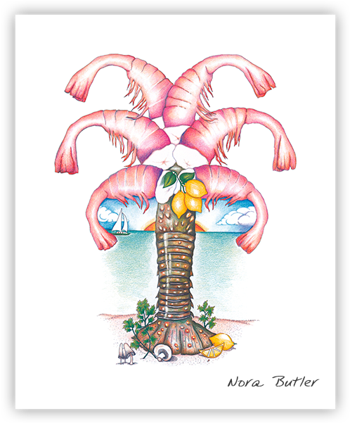 Shrimp Tree Limited Edition Prints - Art (600x600), Png Download