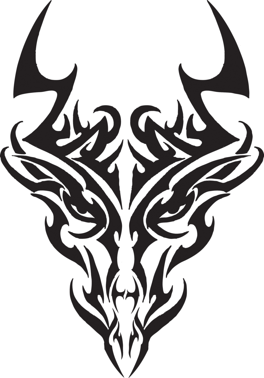 Tribal Dragon Head Tattoos Dragon Head Tr - Tribal Dragon Head Tattoos Designs (900x1285), Png Download