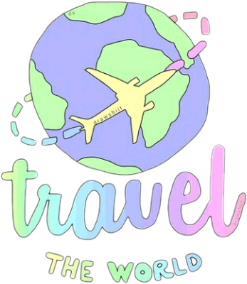 Travel Clipart Travel Tumblr - Travel Png (347x400), Png Download