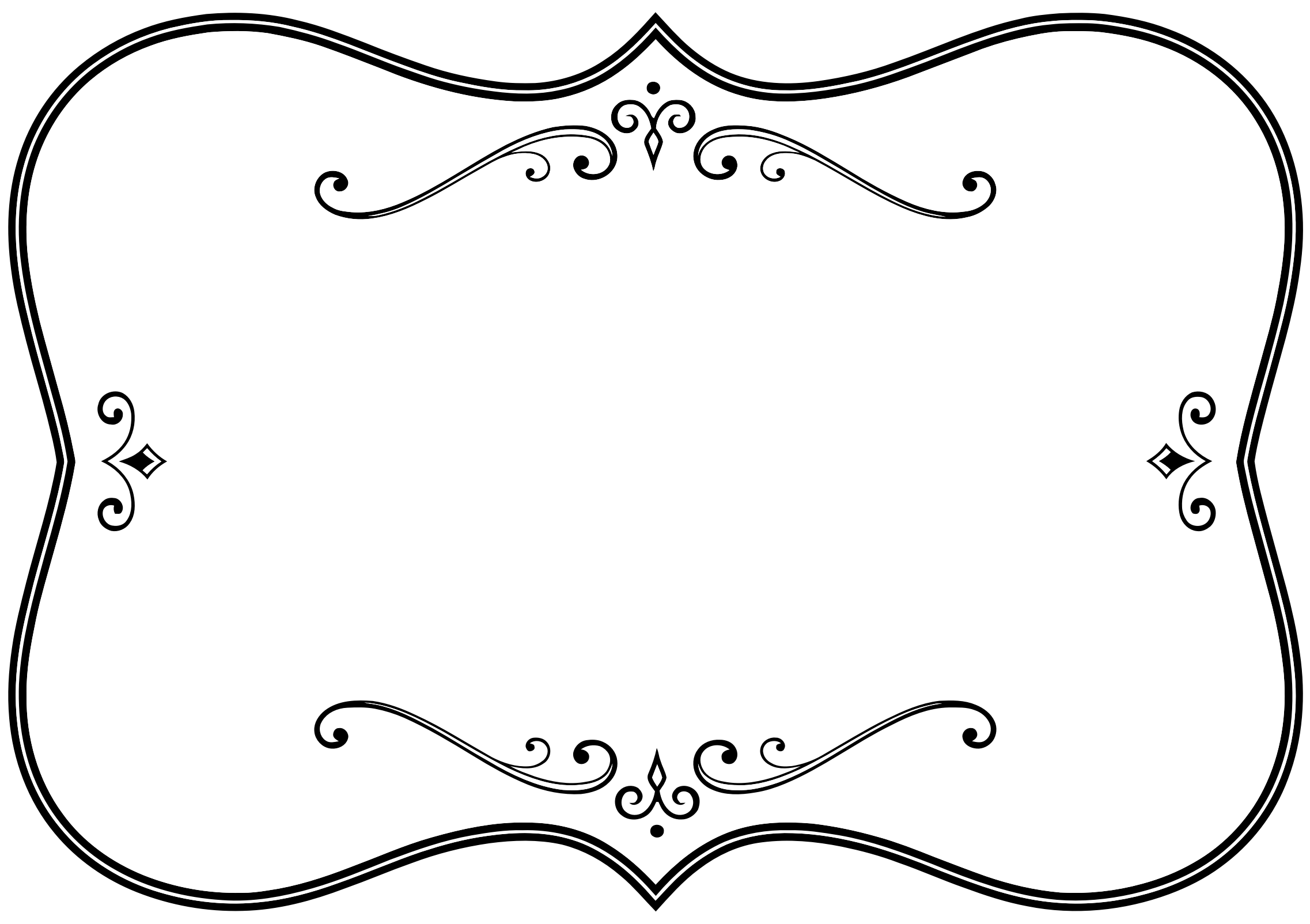 This Free Icons Png Design Of Decorative Black And (2274x1604), Png Download