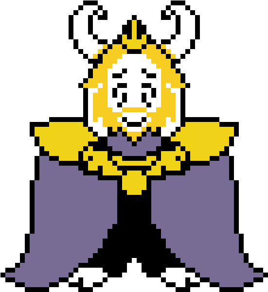 Asgore - Minecraft Pixel Art Asgore (770x680), Png Download