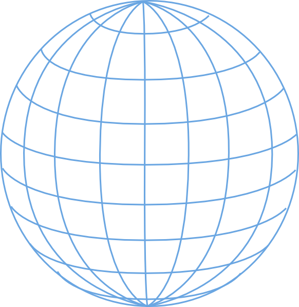 Big Blue Wire Globe Svg Clip Arts 582 X 597 Px (582x597), Png Download