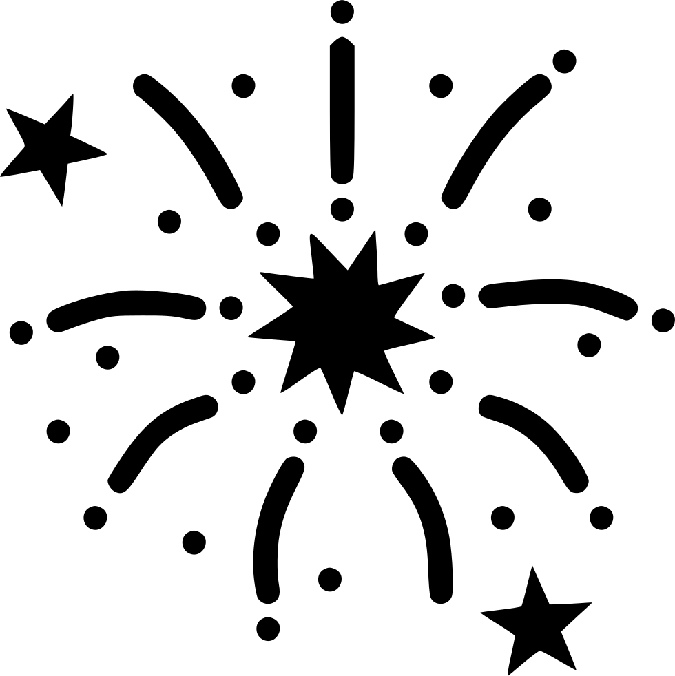 Fireworks Boom Bang Festival Celebration New Year Stars - Jojo Siwa Donut Clipart (980x982), Png Download