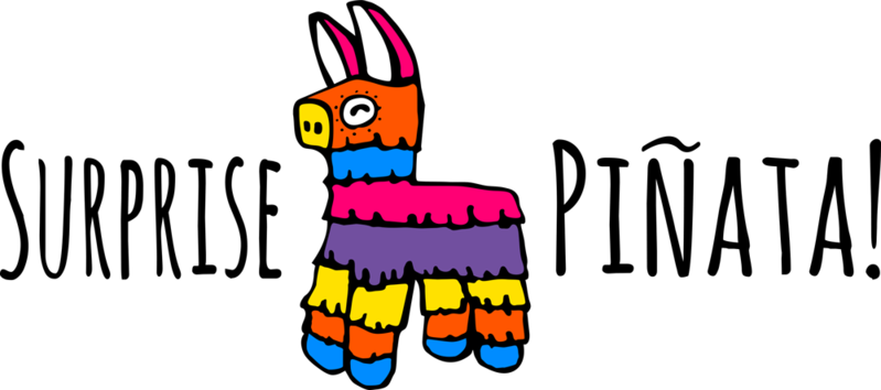 Png Freeuse Library Pencil And In Color - Donkey Pinata Clip Art (799x354), Png Download