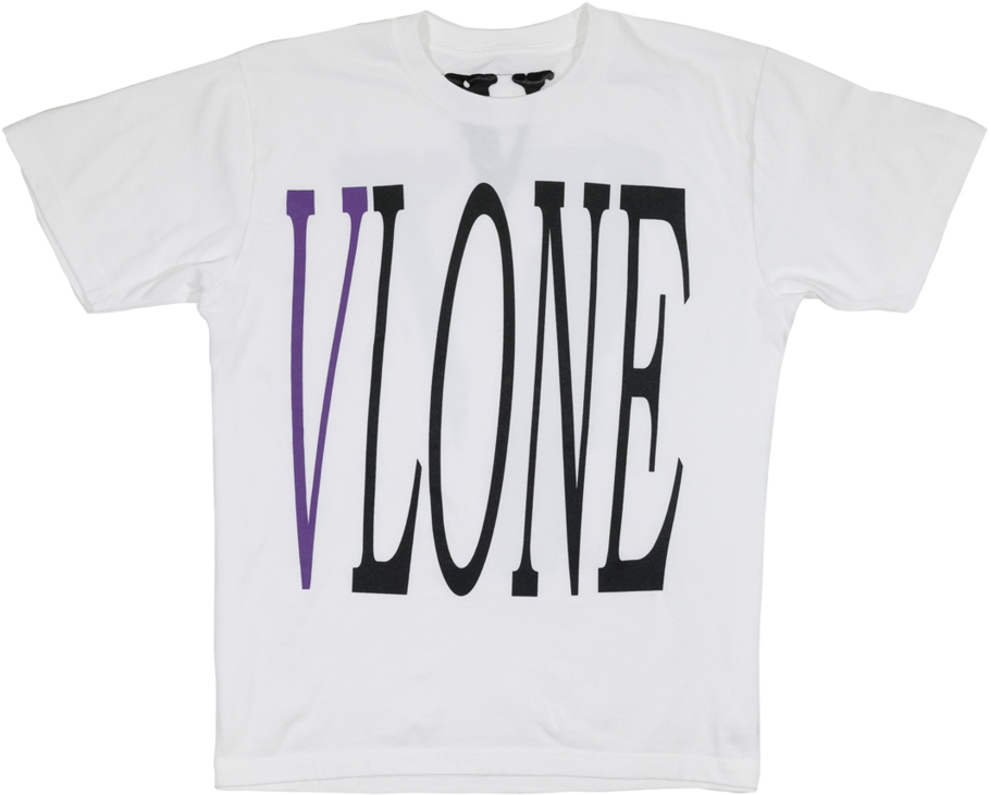 Staple T-shirt - White And Purple Vlone Shirt (1024x1024), Png Download