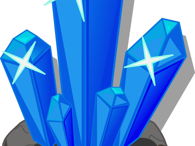 Crystal Clipart Sugar Crystal - Crystals Clip Art (640x480), Png Download
