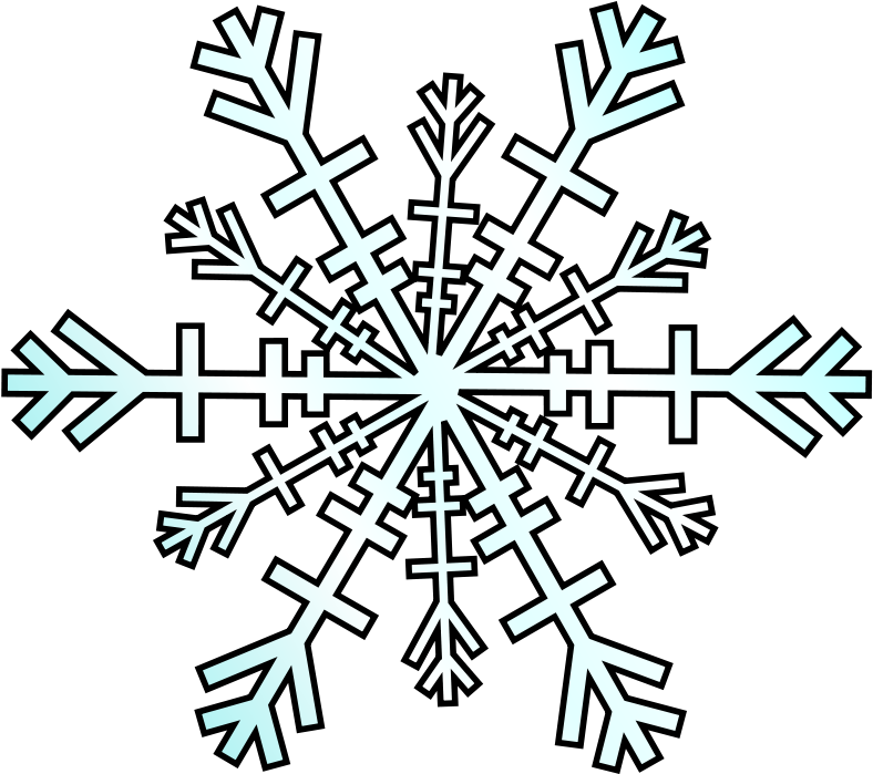 Snow Flakes Clip Art - Winter Clipart Png (800x800), Png Download