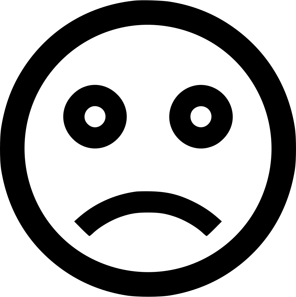 Emoji Sad Face Round Circle Emotion Moodless Comments - Number 7 In Circle (980x982), Png Download