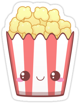Image Result For Kawaii Popcorn - Kawaii Popcorn (375x360), Png Download