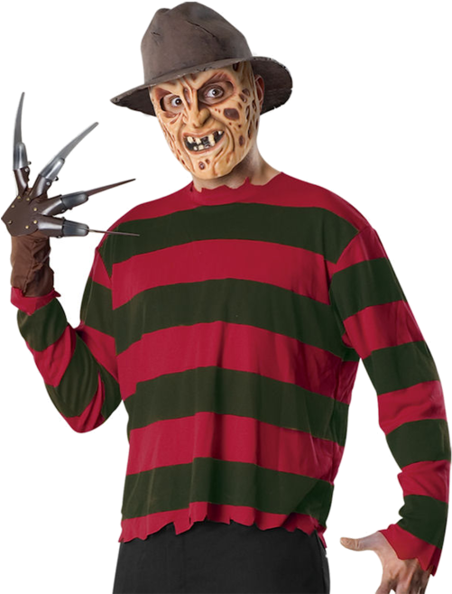 Nightmare On Elm Street: Freddy Krueger Adult Costume (500x793), Png Download