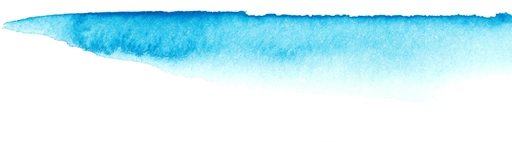 Watercolor Brush - Water (740x206), Png Download