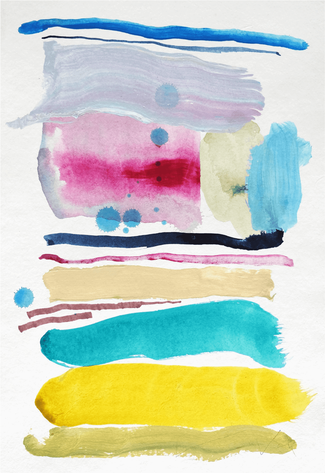 Happy Happy - Watercolor Paint (1500x2100), Png Download