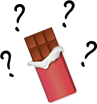 Chocolate Bar Question Marks - Chocolate Question Mark (400x400), Png Download