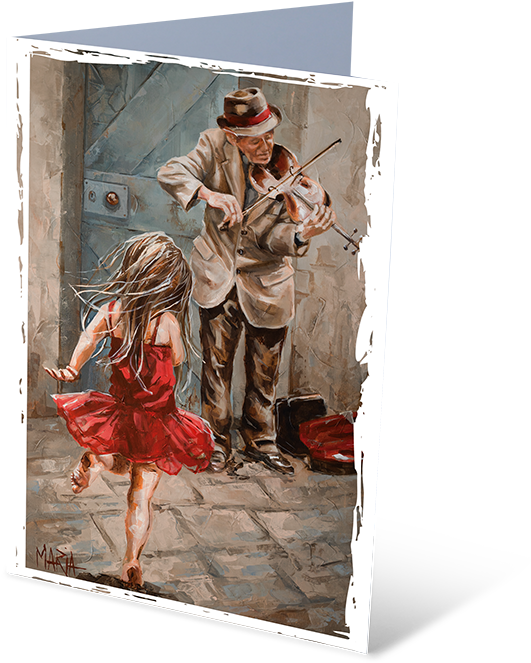 The Violin Player - Painting (688x688), Png Download