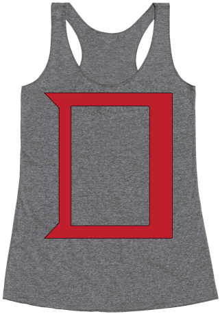 Daring Yellow Devil Logo Racerback Tank Top - I D Rather Be Sleeping Shirt (484x484), Png Download