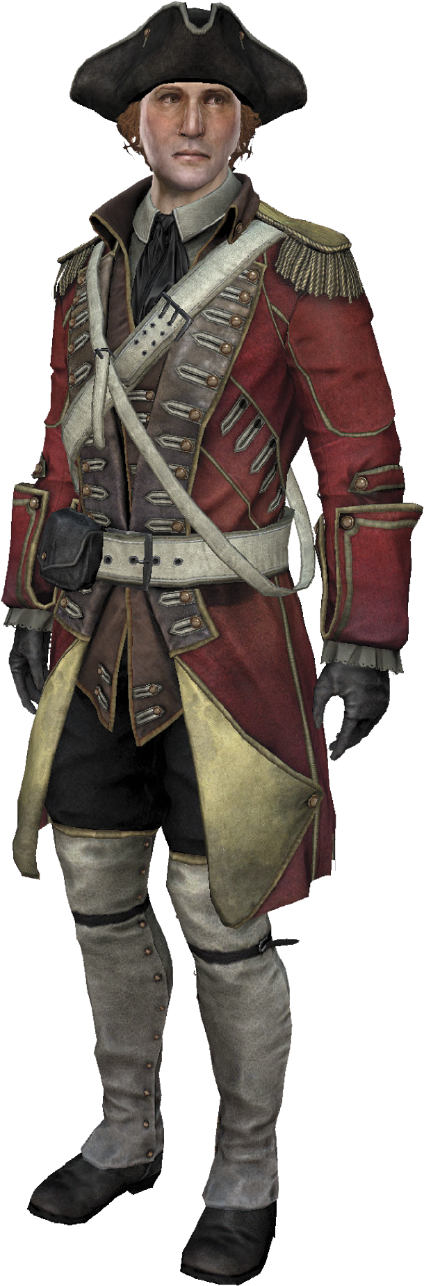 Acrogue George Washington Render - John Pitcairn Assassin's Creed (688x1958), Png Download
