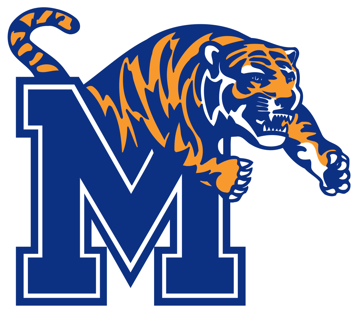 Wikipedia Clip Free Stock - Memphis Tigers Logo Png (1200x1045), Png Download