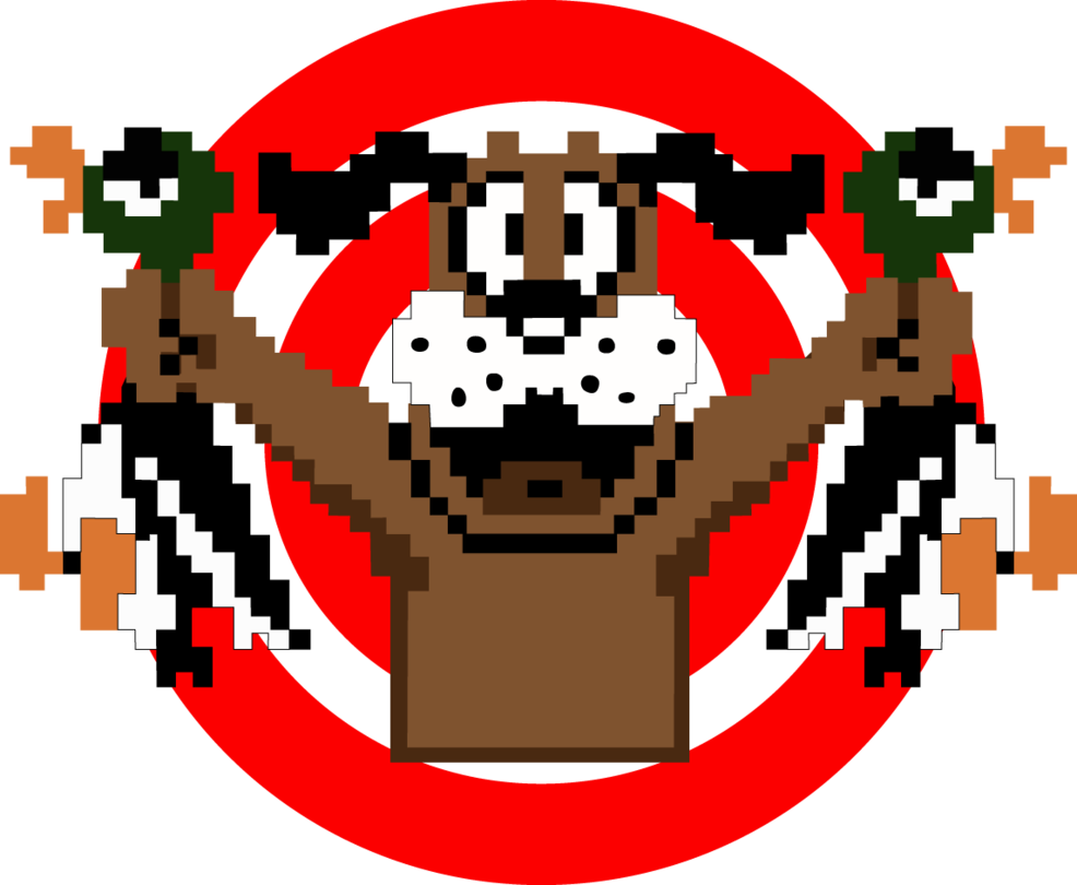 Duck Hunting Clipart At Getdrawings - 8 Bit Duck Hunt Dog (986x810), Png Download