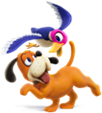Jpg Black And White Library Duck Hunt - Super Smash Bros Duck Hunt Png (420x420), Png Download