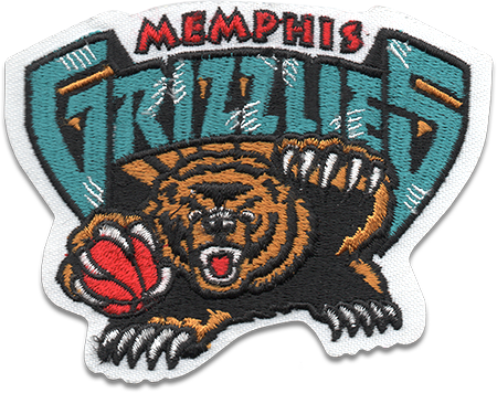 Memphis Grizzlies - Sports Logo - - National Emblem Nba Team Logo Patch Nba Team: Memphis (450x356), Png Download