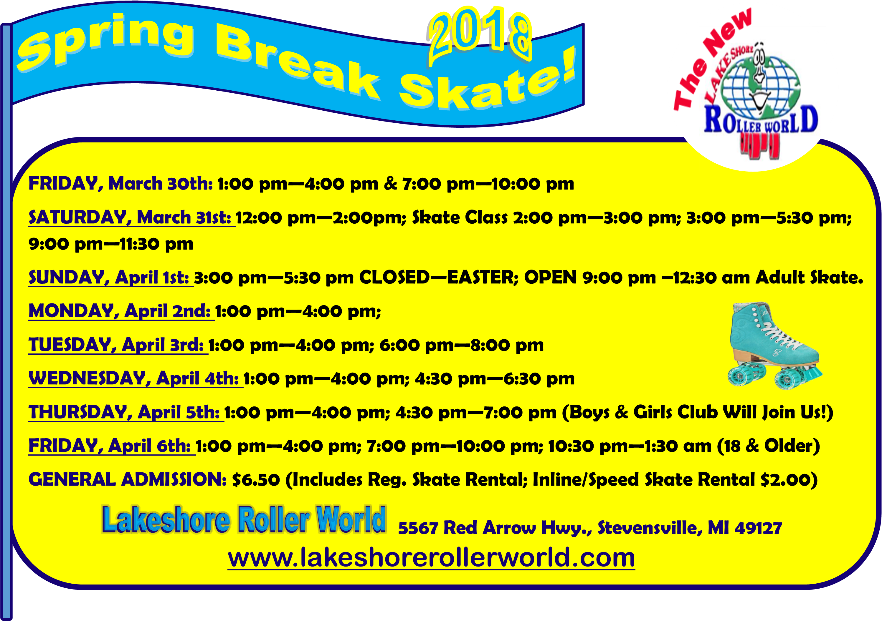 Sorry No Coupons Accepted During Spring Break Skate (2994x2110), Png Download