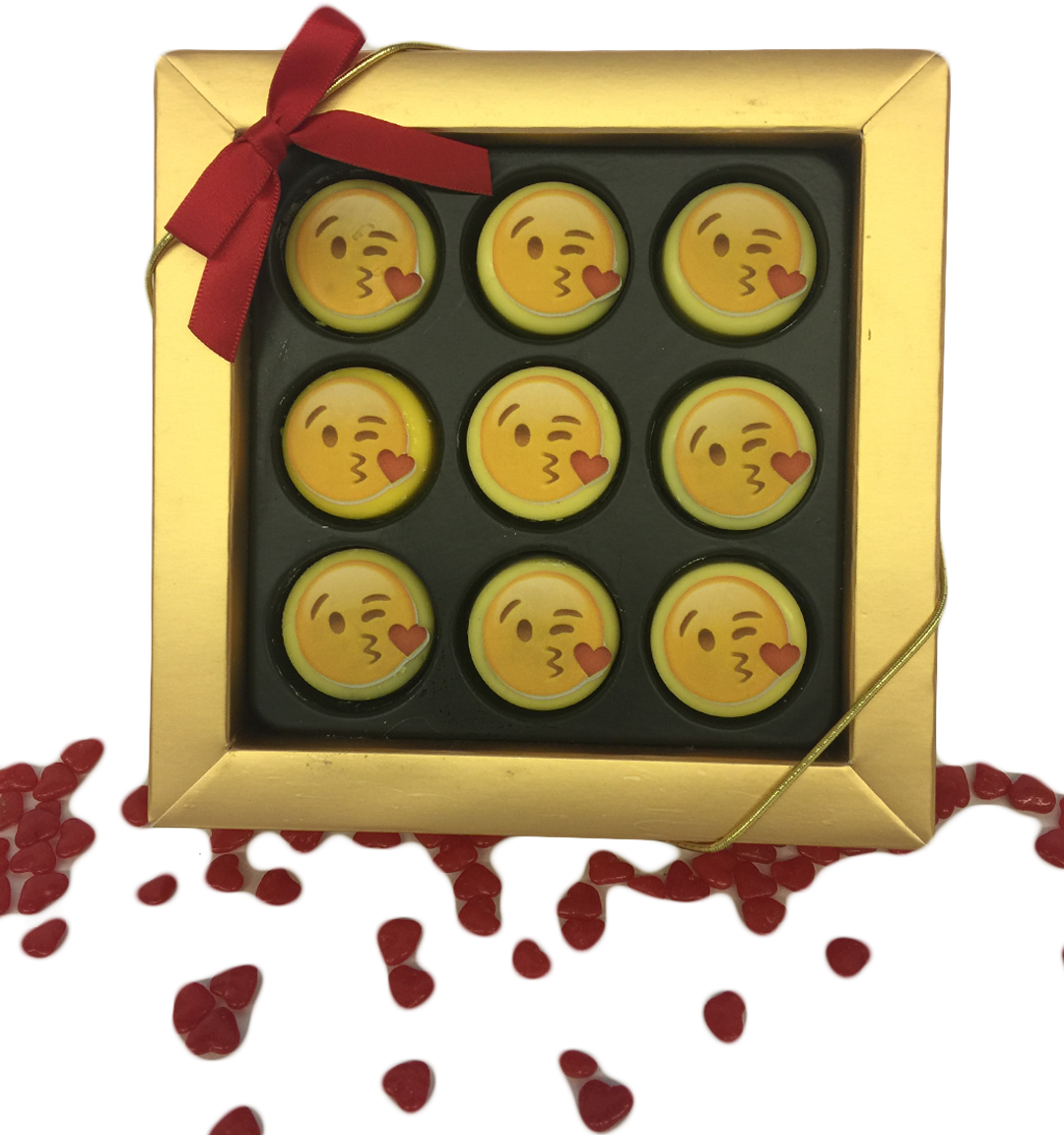 Kiss Emoji Mini Chocolate Covered Oreos Gift Box - Plastic (1080x1152), Png Download