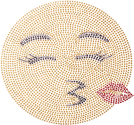 Love Kiss Emoji - Circle (686x1024), Png Download