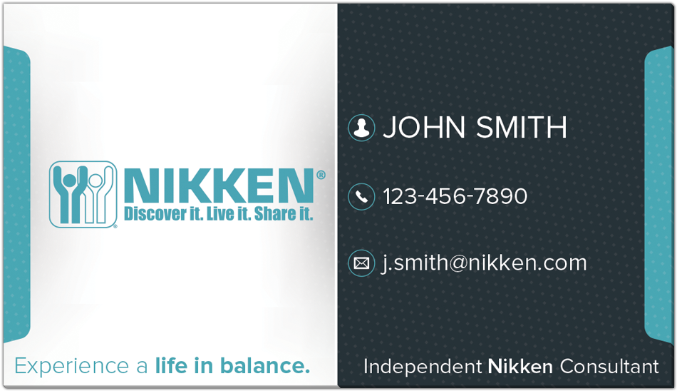 Independent Nikken Consultant Business Cards Lifeinbalancetools - Nikken Business Cards (1024x1024), Png Download