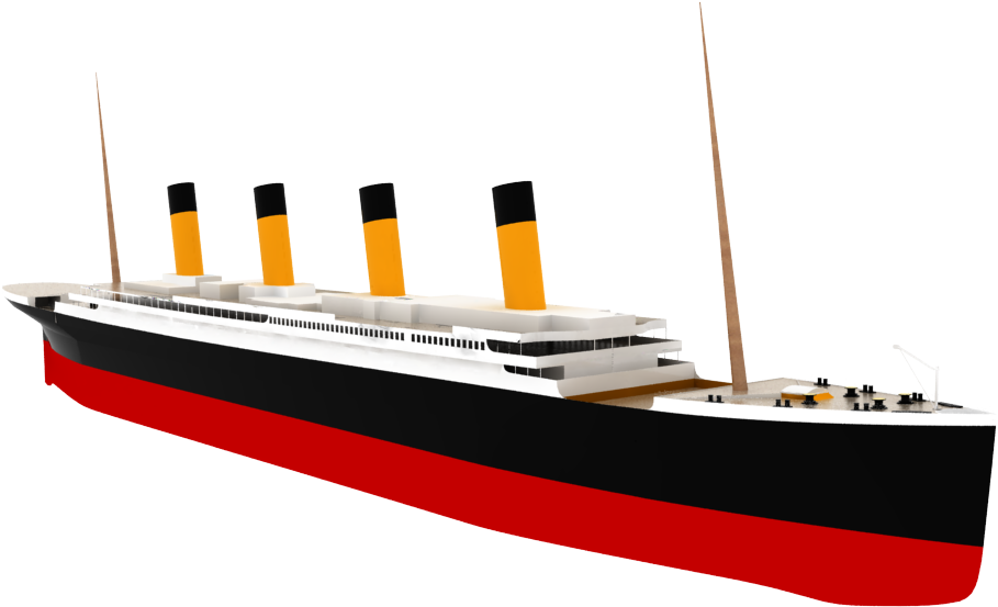 Titanic En Rhino Trabajo En Proceso-37 - Barco Titanic Png (1127x606), Png Download