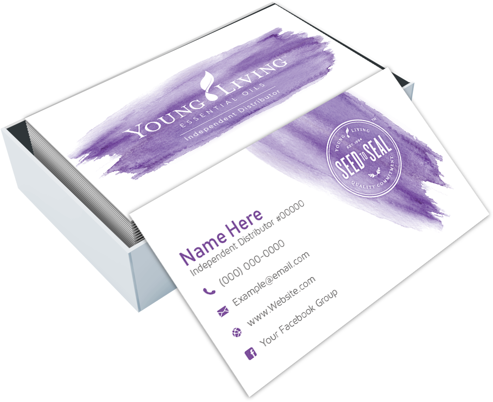 Well-liked Custom Young Living Business Card Design - Young Living (1006x850), Png Download