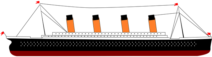 Titanic Ship Boat Steamer Legend History T - Titanic Ship Cartoon (680x340), Png Download
