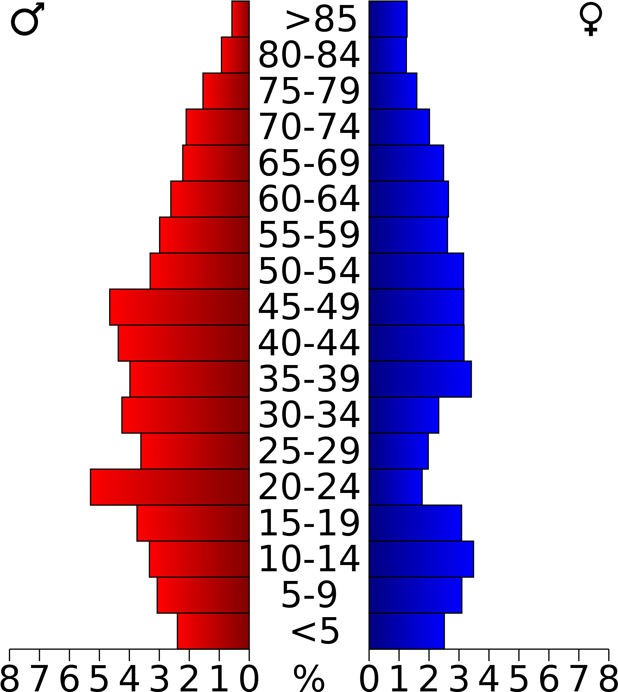 Download Open Population Pyramid Of Palm Beach County Full Size PNG