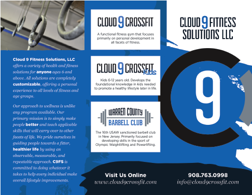 Cloud9 Brochure Png - Crossfit Gym Brochure (500x500), Png Download