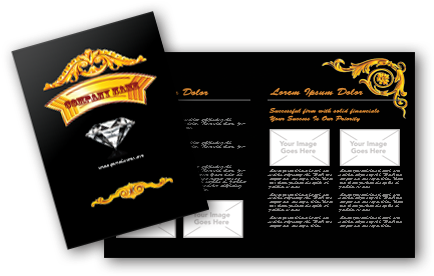 Jewelry Brochures - Jewellery Brochure Design Psd (600x300), Png Download