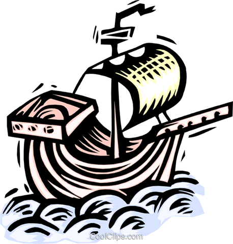Christopher Columbus' Ship Royalty Free Vector Clip - Objetivos De La Calidad (458x480), Png Download