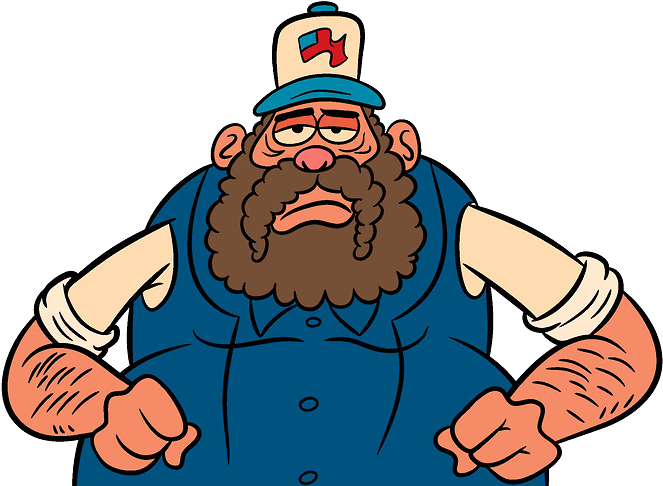 Grandpa Christopher Columbus Uncle Driver Truck - Cartoon Truck Driver Png (691x536), Png Download