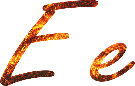 Letter, E, Fire, Embers, Lava, Font - Fire Letter E Png (537x340), Png Download