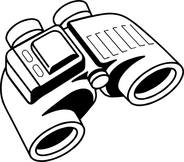 Small - Binoculars Clipart Free (600x526), Png Download