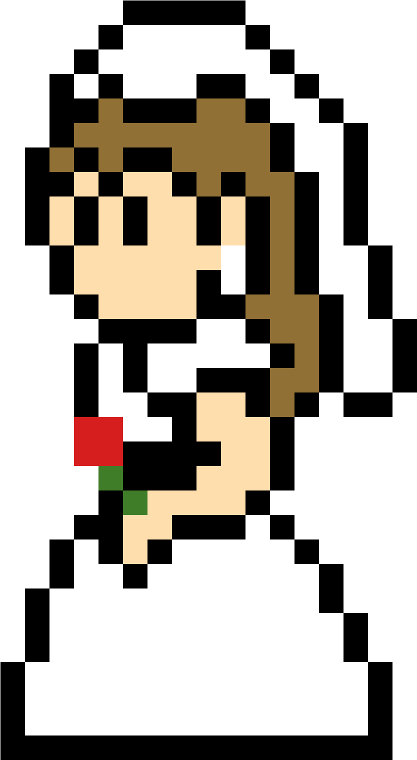 Mario Wedding - Mario Peach Married Pixel (1300x1850), Png Download