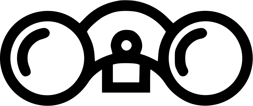 Binoculars Svg Png Icon Free Download - Icon (981x410), Png Download