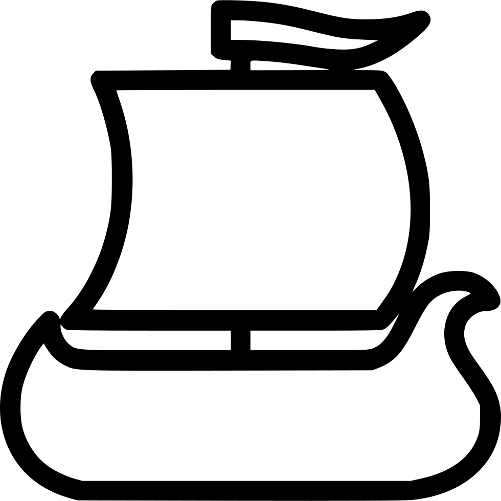 Png File - Icon Viking Ship (980x980), Png Download
