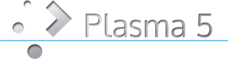 Plasma 5 Banner - Plasma 5 Logo (800x289), Png Download