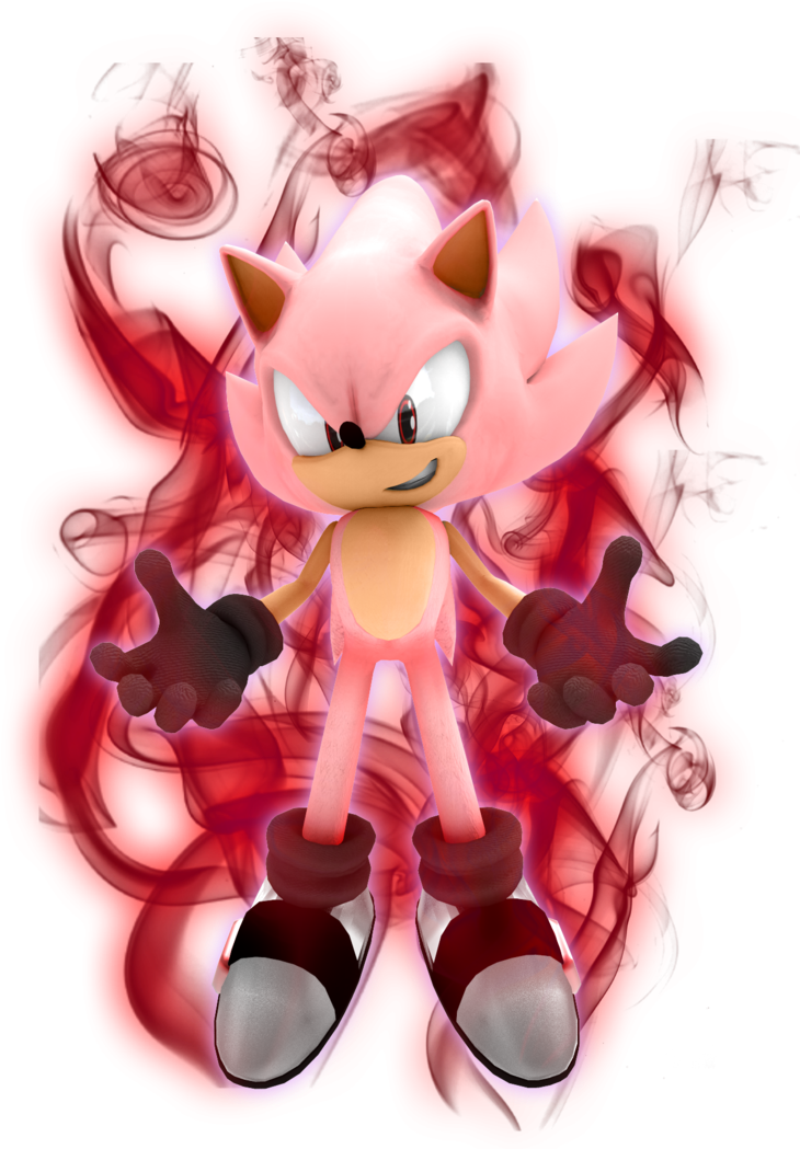 Photo - Super Sonic Blue Kaioken (530x740), Png Download
