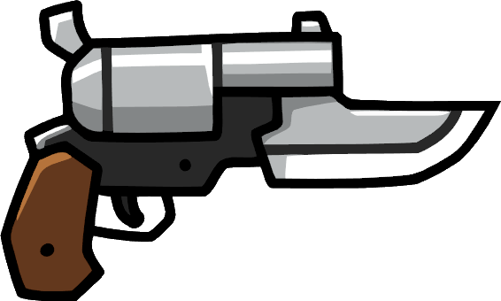 Knife Gun Scribblenauts Wiki Fandom Powered By Wikia - Scribblenauts Gun (566x340), Png Download