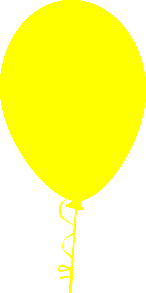 Yellow Balloons Vector Png (294x590), Png Download