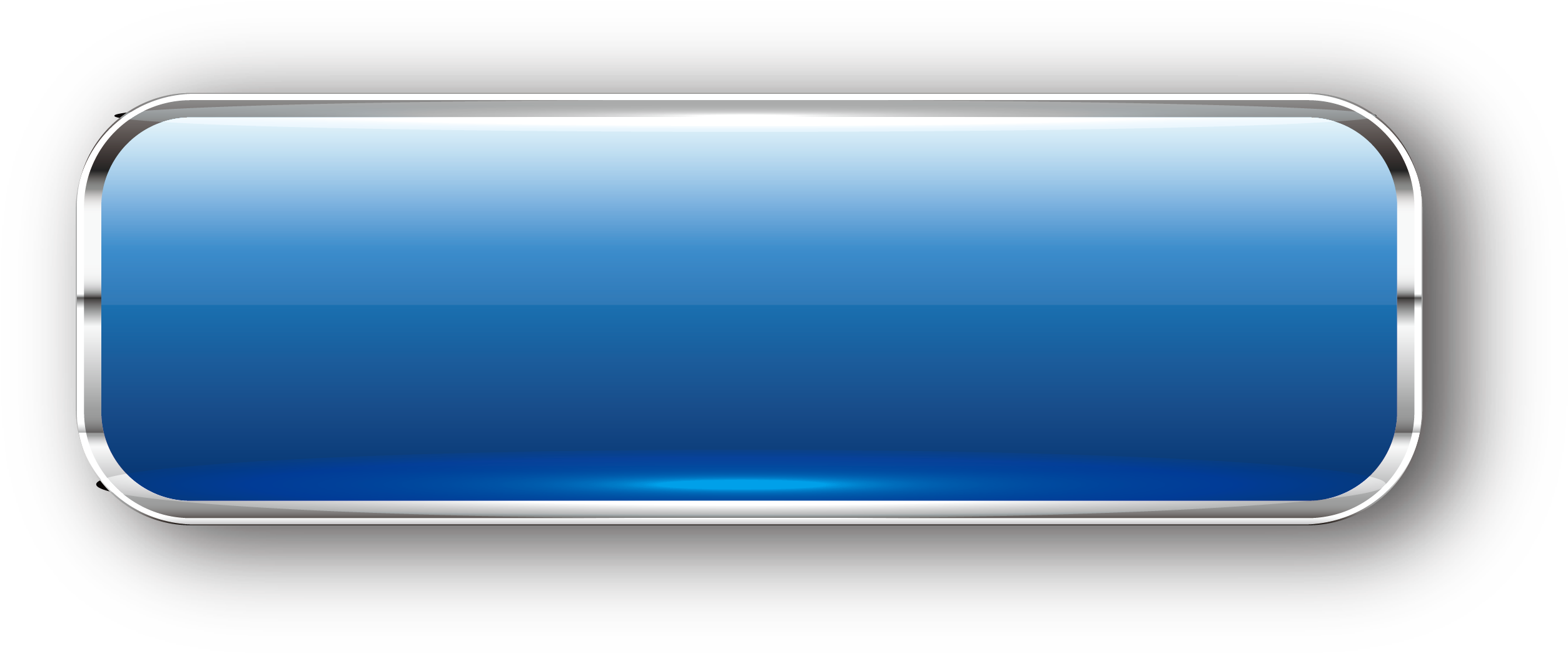 Button Png Picture - Blue (2549x1084), Png Download