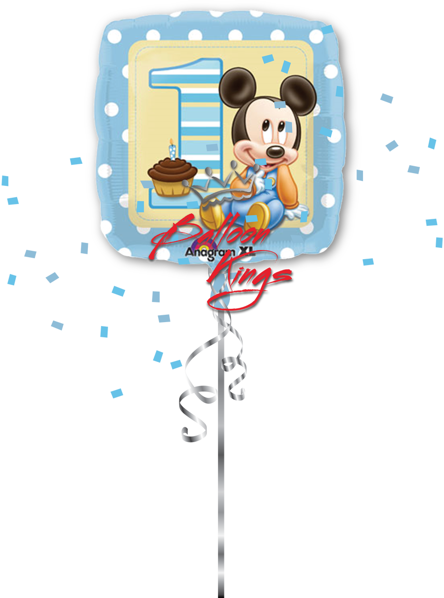 Download 1st Birthday Boy Baby Mickey Baby Mickey Mouse Full Size Png Image Pngkit