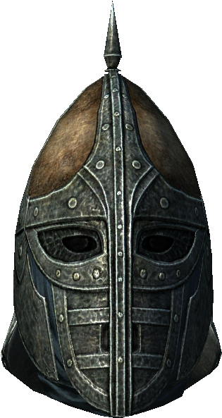 Skyrim Guard Helmet Png (604x604), Png Download